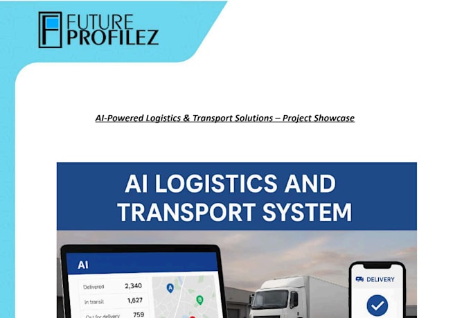 develop an ai logistics management system